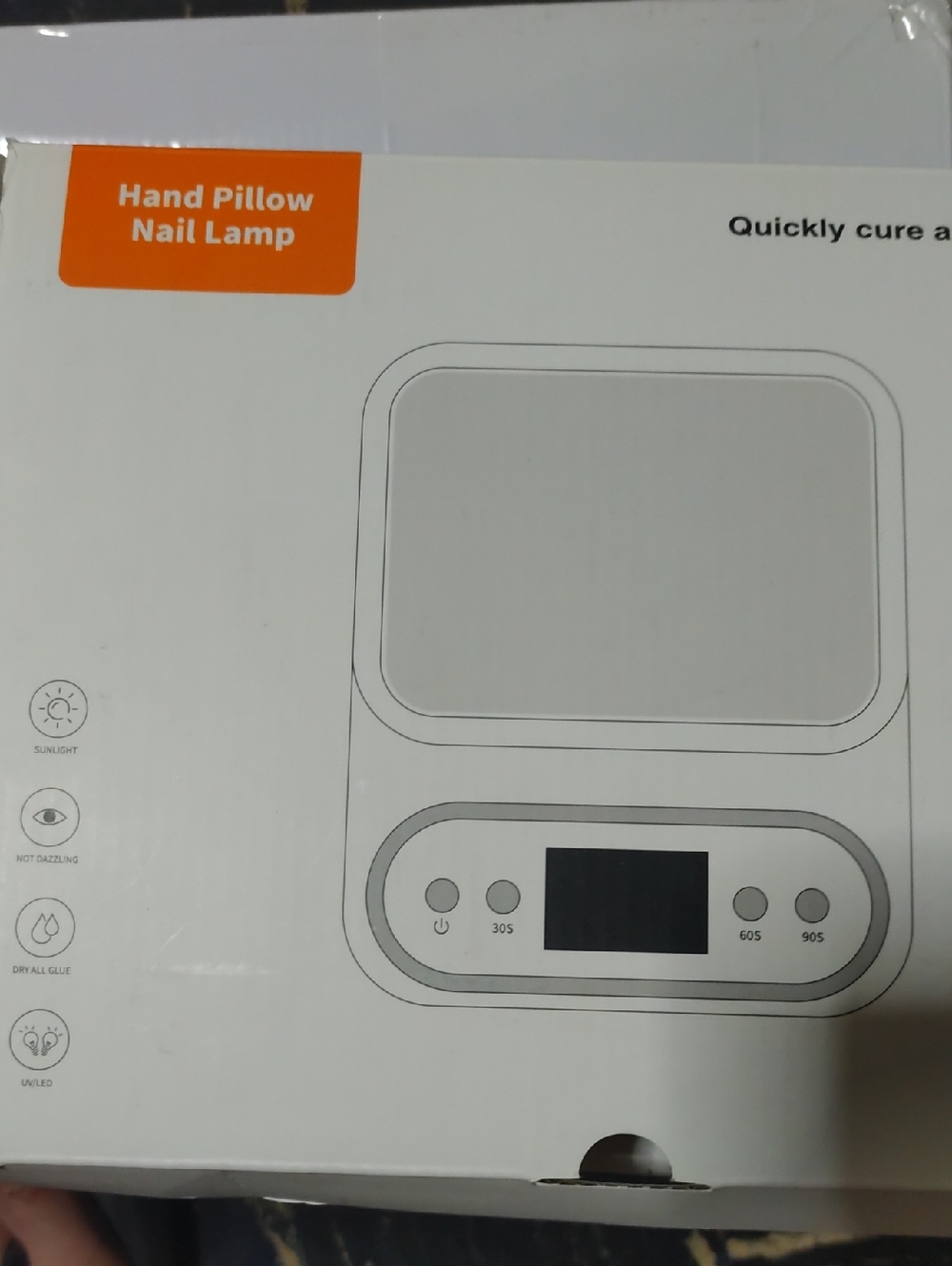 Hand Pillow Nail Lamp - White UV/LED Nail Dryer